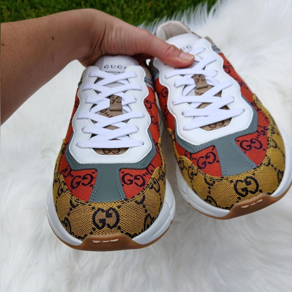 Gucci Mens GG Rython Multicolor Sneaker - Picture 5 of 14
